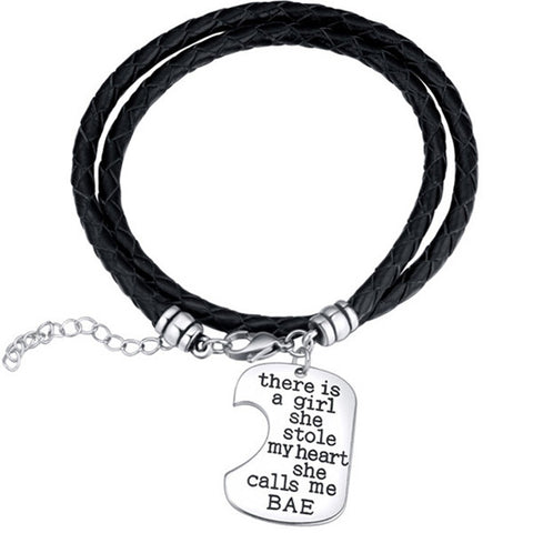 Bae Hand Stamped Bracelet Set